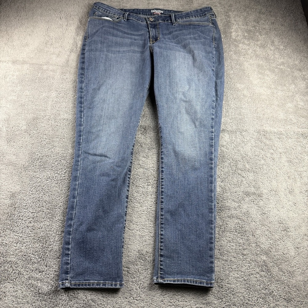 Levis Modern Skinny Jeans Womens 18M 34x27 Blue Medium Wash Denim Mid‎ Rise